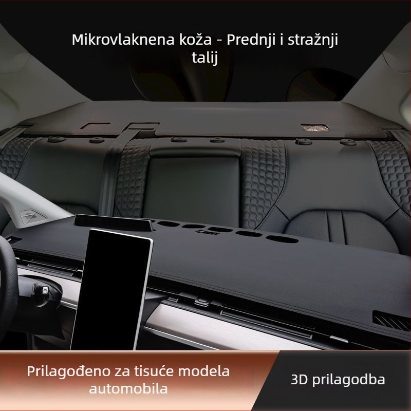 Matrica za ploču automobila s protukliznom površinom, zaštita od sunca i toplinska izolacija za središnju konzolu