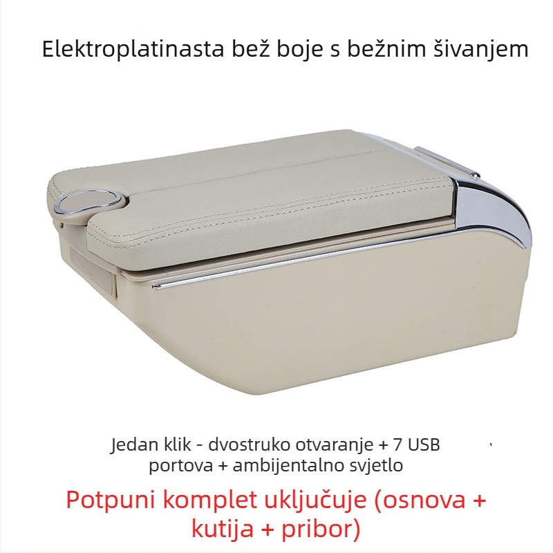 Xinbote središnji pretinac za naslon za ruke Perodua Myvi, plastika, težina 2,5 kg, prilagodba i podrška za ugradnju