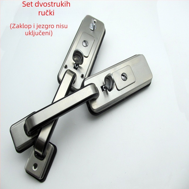 Kuka za vrata s pritiskom – nehrđajući čelik, moderan stil, model 118-05, pogodno za vrata od aluminijskog legura