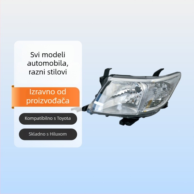 Prednje svjetlo za Toyota Hilux – halogena žarulja, kućište od plastike/PC/ABS, 60W, vijek trajanja 10000 h