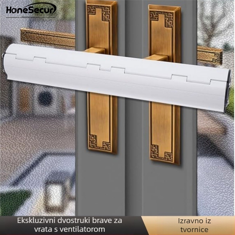 Dvostruka brava za ručicu na vrata, europskog stila, model ZC034/036, materijal: aluminijska legura/cinka legura, debljina šipke brave 5 mm, razmak šipke brave 260 mm, marka Honesecur