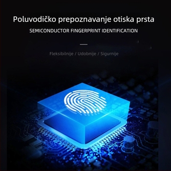 Pametna brava za vrata s otiskom prsta, kartom, Bluetoothom i lozinkom – pohranjeno 300 otisaka, DC napajanje, debljina vrata 40–110 mm, kućište 6068 protiv krađe, daljinsko otključavanje