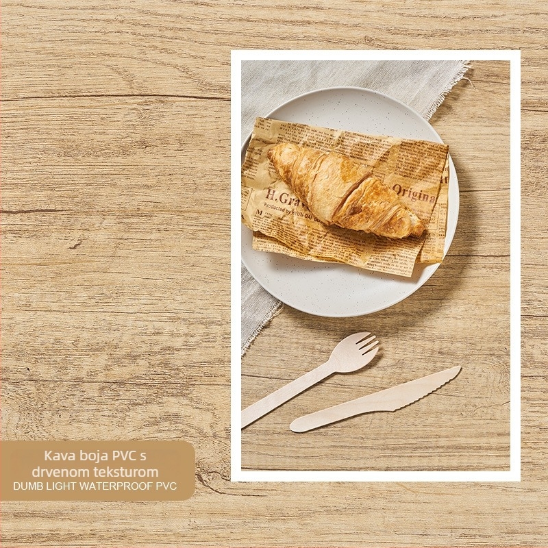 PVC fotografijska pozadina s drvenom teksturom; pozadina od papira ili tkanine za still life i fotografiju proizvoda.