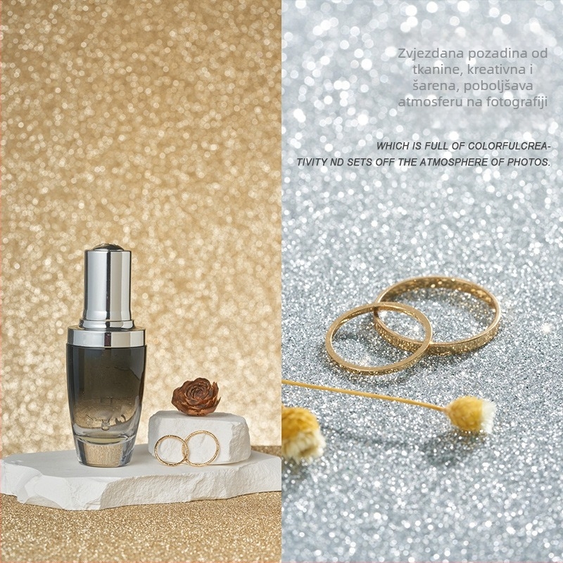 Pozadina od netkane tkanine za fotografiranje proizvoda — zvjezdano svjetlo, materijal: netkana tkanina, brend Light and Shadow Stars