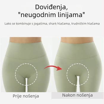 Ženske gaćice za podizanje bokova, s bešavnim dizajnom, antibakterijske i prozračne, podstava područja prepona od Mulberry svile