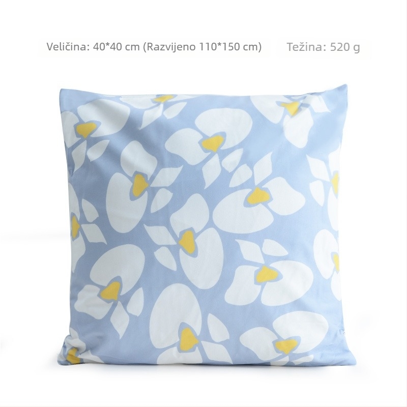 Grace Geometrijski uzorak – dvostruka namjena jastuk i deka, s jastučnicom