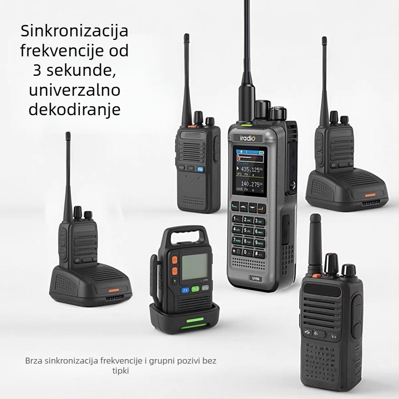 Walkie Talkie UV99, 15W visoke snage, jednim pritiskom za frekvenciju, domet 10–50 km, baterija 2400mAh