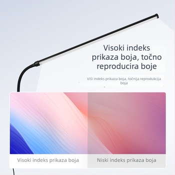 LED stolna svjetiljka s klipom – USB napajanje, zaštita očiju, klipsa za montažu, CRI ≥90, napon ≤36V