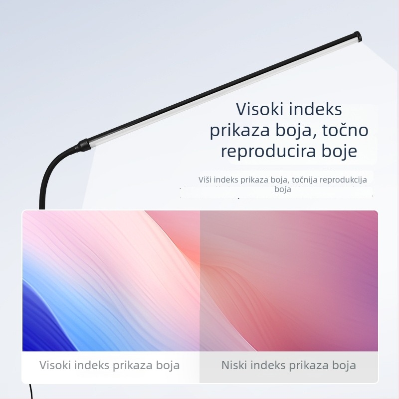 LED stolna svjetiljka s klipom – USB napajanje, zaštita očiju, klipsa za montažu, CRI ≥90, napon ≤36V