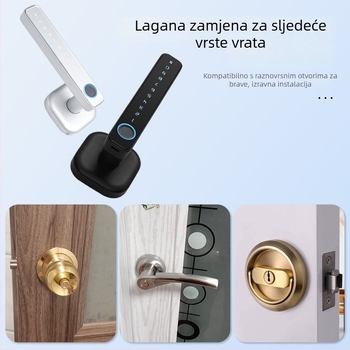 Pametan bravni blok s otiskom prsta i lozinkom – Model B3; kapacitet otisaka prsta 50; vrijeme otključavanja <0,5 s; FAR 0,0001%; FRR 0,001%; napajanje DC
