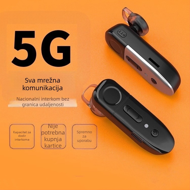 Feijie Bluetooth interkom za uho | 4G mreža, RF izlazna snaga 2W, domet 50 km+, litijeva baterija 1000