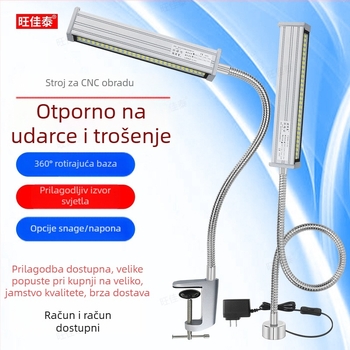 LED radno svjetlo za strojeve s dugim ramenom, vodootporno, magnetska baza, 220V/24V/36V