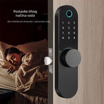 Unutarnja vrata – brava s otiskom prsta i lozinkom, APP Bluetooth (Marka SH YI TO/Shang YI Tong; Materijal: cinkova legura; Model: M7; Tip: brava s otiskom prsta; Pogodno za apartmane, najmove i hotele)