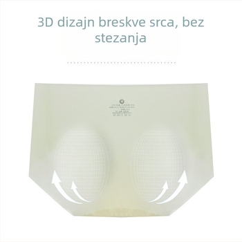 Nijlon gaćice za žene, srednji pojas, prozračne, s pamukom u preponi, podižu bokove
