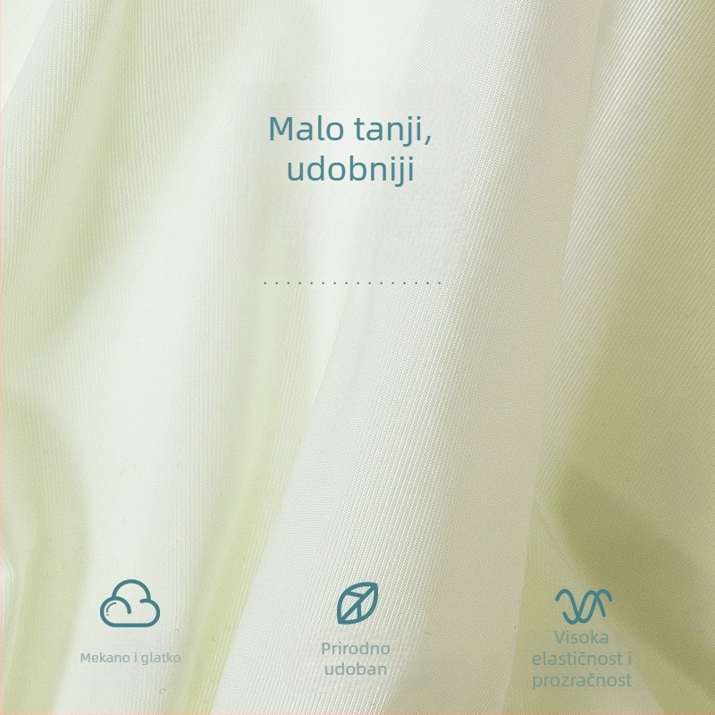 Nijlon gaćice za žene, srednji pojas, prozračne, s pamukom u preponi, podižu bokove