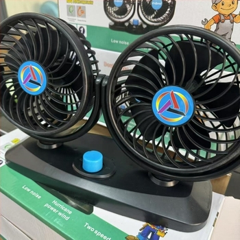 Automobilski dvostruki oscilirajući ventilator za hlađenje, 12V/24V, 30W, motor od čistog bakra