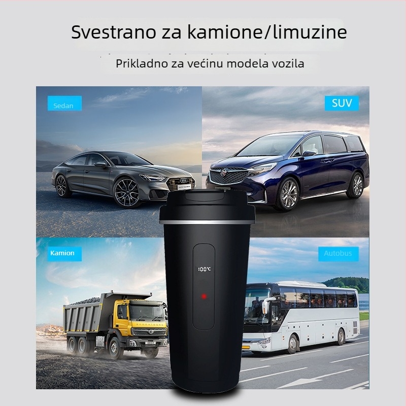 Mali automobilski uređaj s integriranim pametnim grijanjem, unutarnja 304 nehrđajući čelik / vanjska 201 nehrđajući čelik, 45-100W, model 2511A
