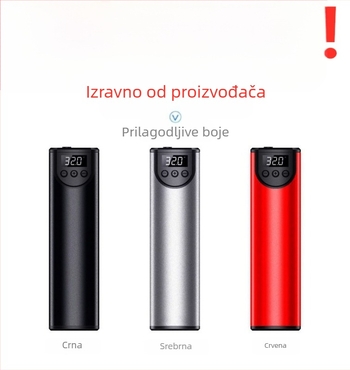 Drugi mali električni uređaji za ugradnju u vozilo HBWL-009 Prijenosna pumpa za zrak visokog tlaka za nužno napuhavanje u auto, noćno osvjetljenje, ABS + aluminij, prilagodljiva obrada
