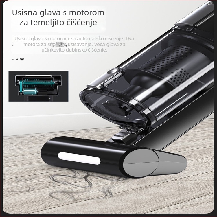 Prijenosni usisavač za automobil - za kućnu i auto uporabu, model yd-575c, 12V, usis 5500 Pa, max 100 W