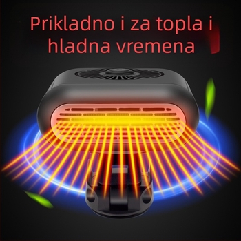 Velociraptor auto grijač, ABS, 12V/24V, 120W, prijenosni
