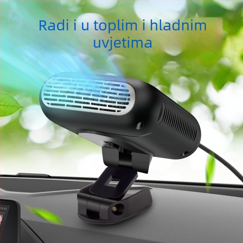 Velociraptor auto grijač, ABS, 12V/24V, 120W, prijenosni