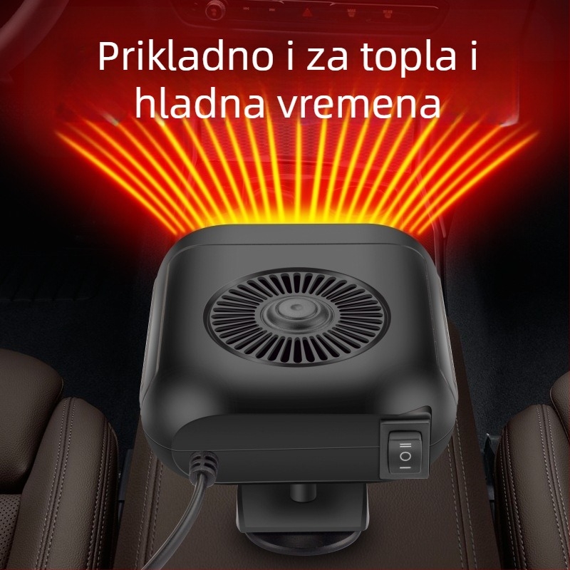 Velociraptor auto grijač, ABS, 12V/24V, 120W, prijenosni
