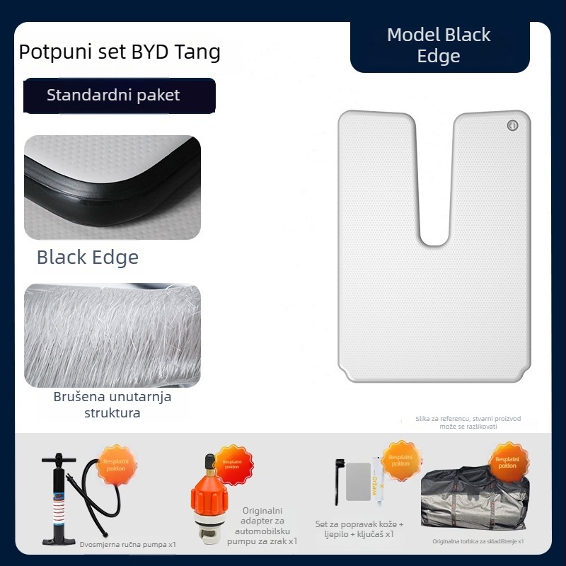 Naduvavanje kamping krevet s debelom teksturiranom površinom, ekološki PVC, prilagodljiv dizajn, nosivost do 500 kg