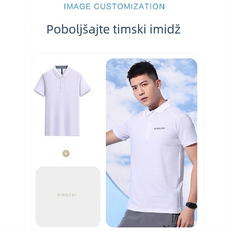 Polo majica – brzo sušenje, prozračna, odvlači vlagu, labavi kroj, poliester tkanina
