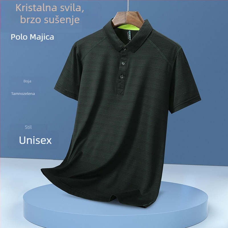 Polo majica – brzo sušenje, prozračna, odvlači vlagu, labavi kroj, poliester tkanina