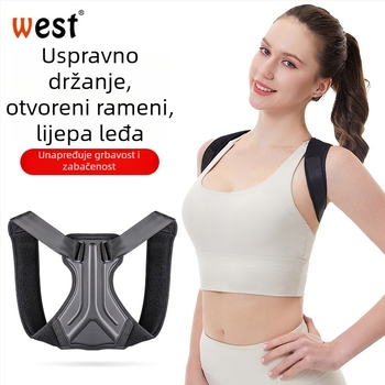 Unisex pojas za korekciju držanja, nevidljivi korektor, prozračni poliester, korekcija kralježnice, šifra 5533