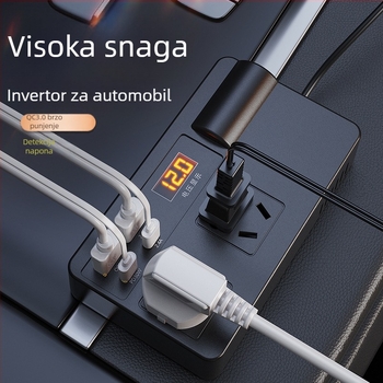 Automobilski inverter 200W, ulaz 12-24V, izlaz 220V, model C11-A, šifra C11A