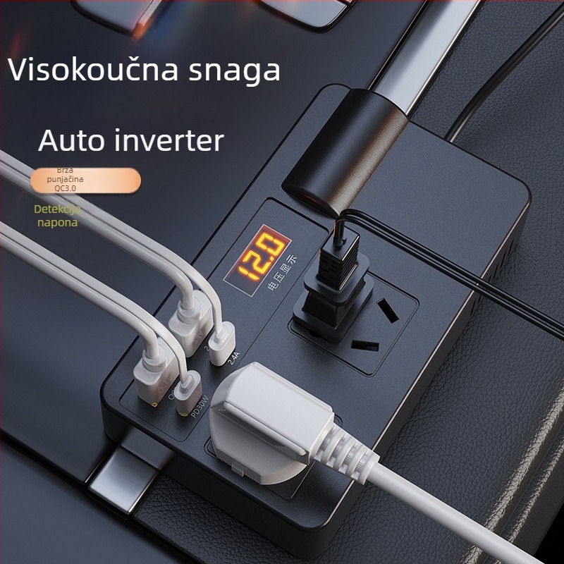Automobilski inverter 200W, ulaz 12-24V, izlaz 220V, model C11-A, šifra C11A