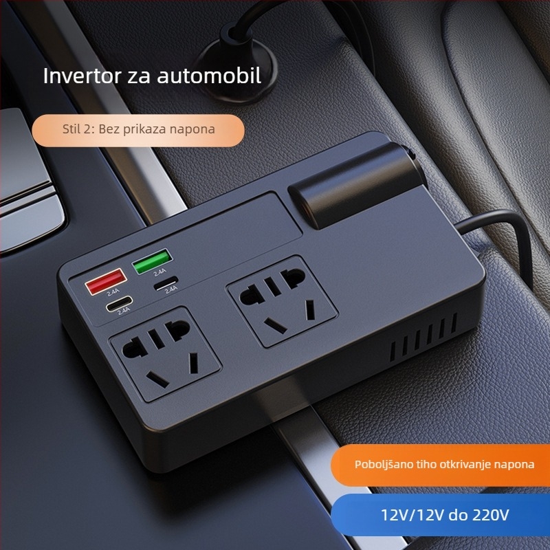 Automobilski inverter 200W, ulaz 12-24V, izlaz 220V, model C11-A, šifra C11A