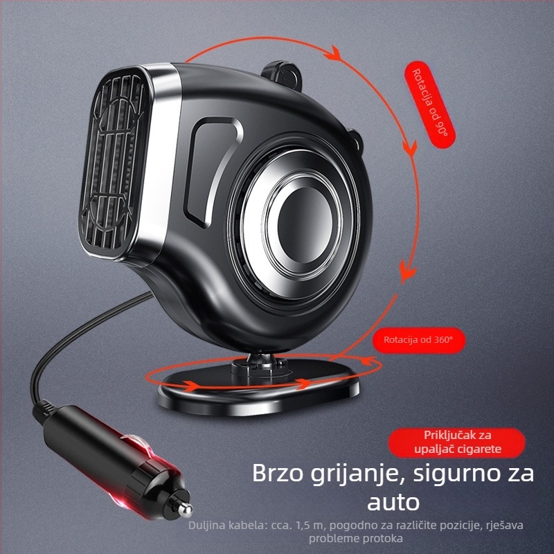 Automobilski ventilator za grijanje – plastika, 150 W, za automobile