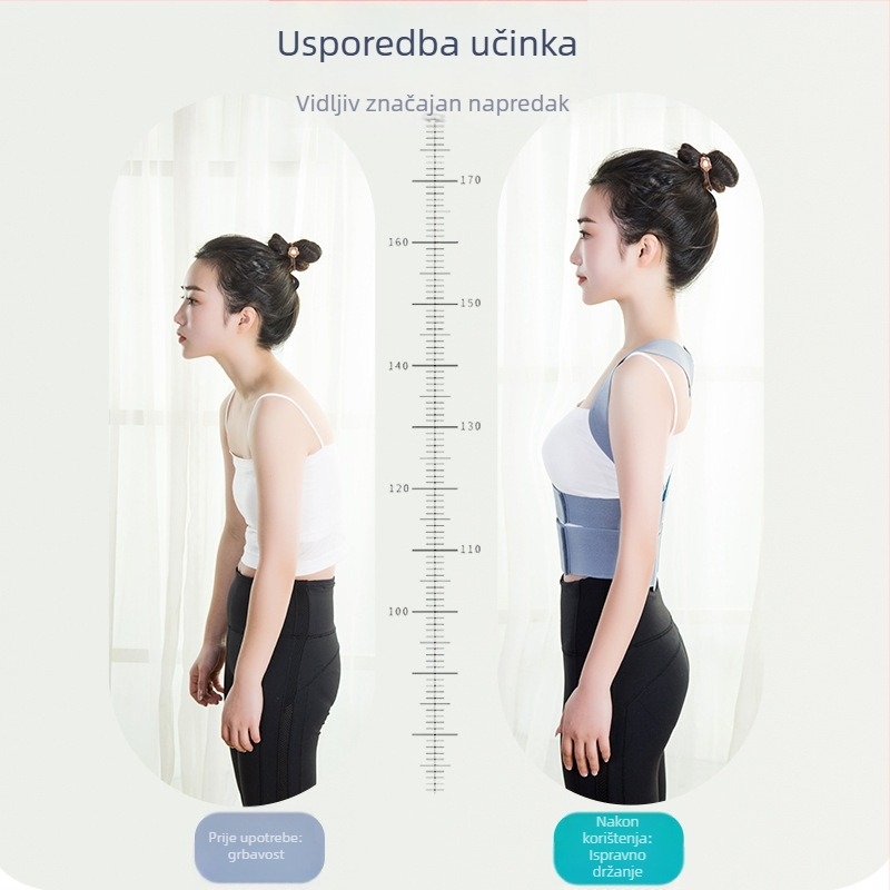 Xing Yu korektor držanja tijela za djecu i odrasle, s keel podrškom, model JZD-01, PU vlakna/elastan, pogodno za ljeto, proljeće, jesen