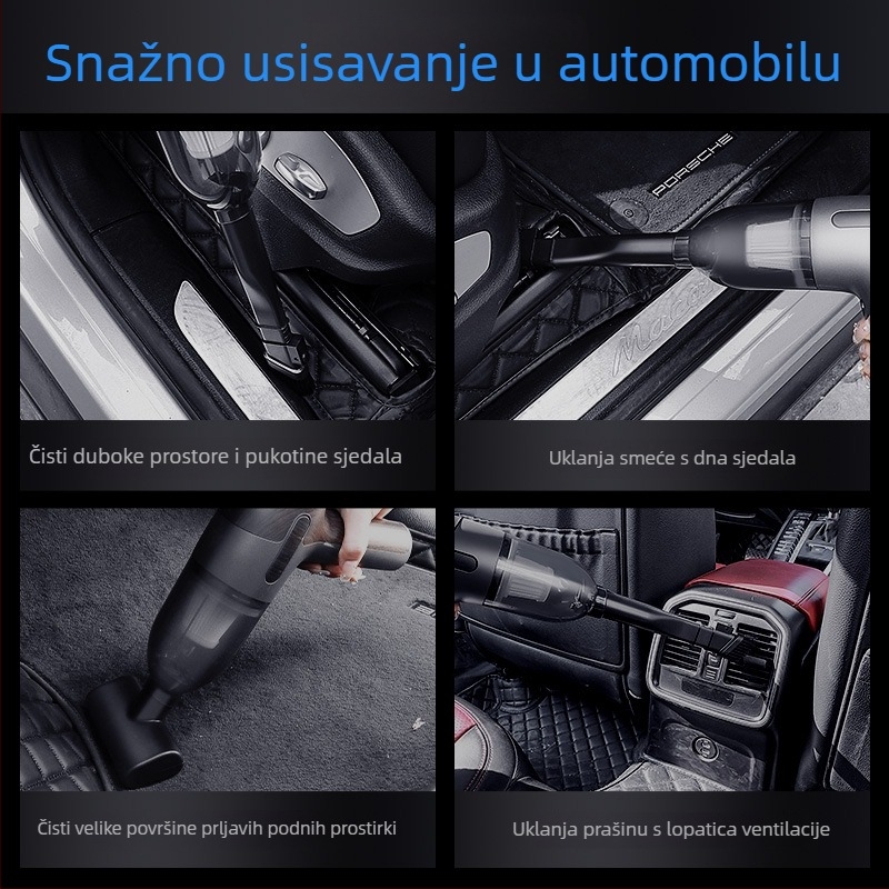CHONGTENG prijenosni ručni usisivač – 7.4V, 60W, 6000Pa, model A17, punjiv