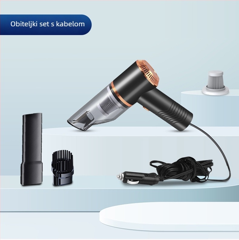 Mini bežični usisavač za auto JM-6608, 7.4V, 120W, 9000Pa, punjivi