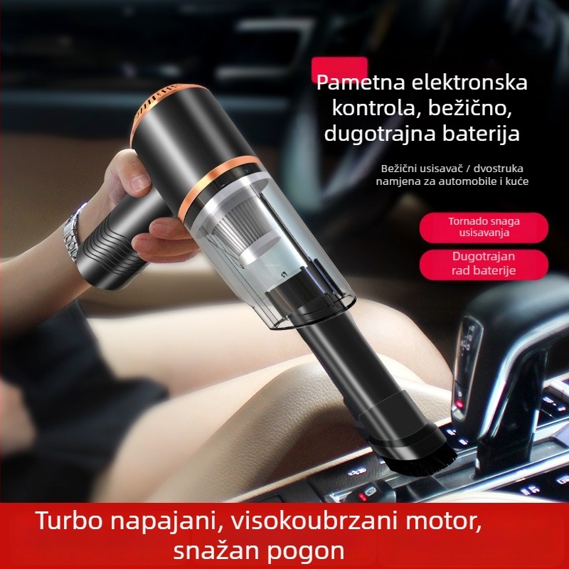 Mini bežični usisavač za auto JM-6608, 7.4V, 120W, 9000Pa, punjivi
