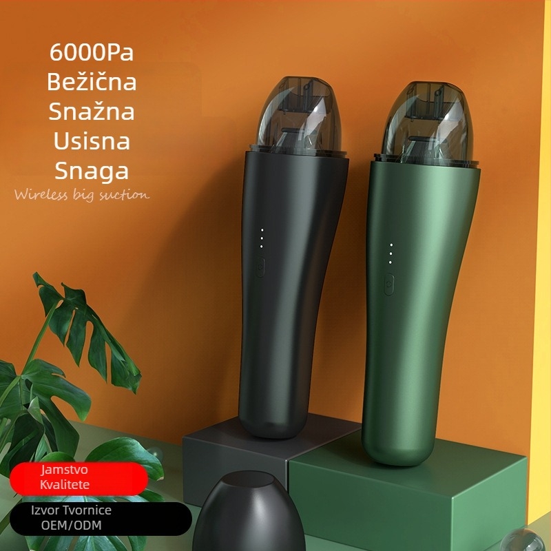 Pinjia Auto Mini Usisavač, 65W, 11.1V, 6000Pa Snaga usisavanja, Bežično punjenje