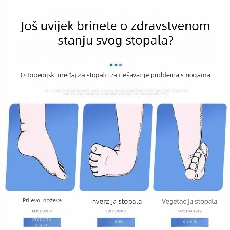 Mai zhi Korektor padajuće stopala i imobilizator gležnja, Ortaza za stopalo, Poliester, Model 22, Infracrveno grijanje