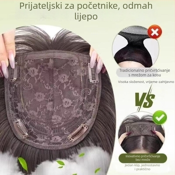 Komad kose, kovrčav, svila otporna na visoke temperature, mehanička obrada, ne može se bojiti