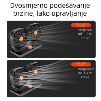 Fast Bull USB mini ventilator za studentski dom, tih, 12V/24V univerzalni, model NO.03, ABS kućište, snaga 30, USB punjenje za mobilne uređaje