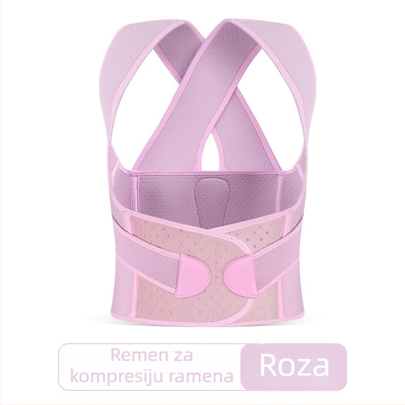 Stražnjak za držanje tijela s otvaranjem ramena i podrškom prsa, nevidljiv i prozračan, netkani materijal, mogućnost prilagodbe