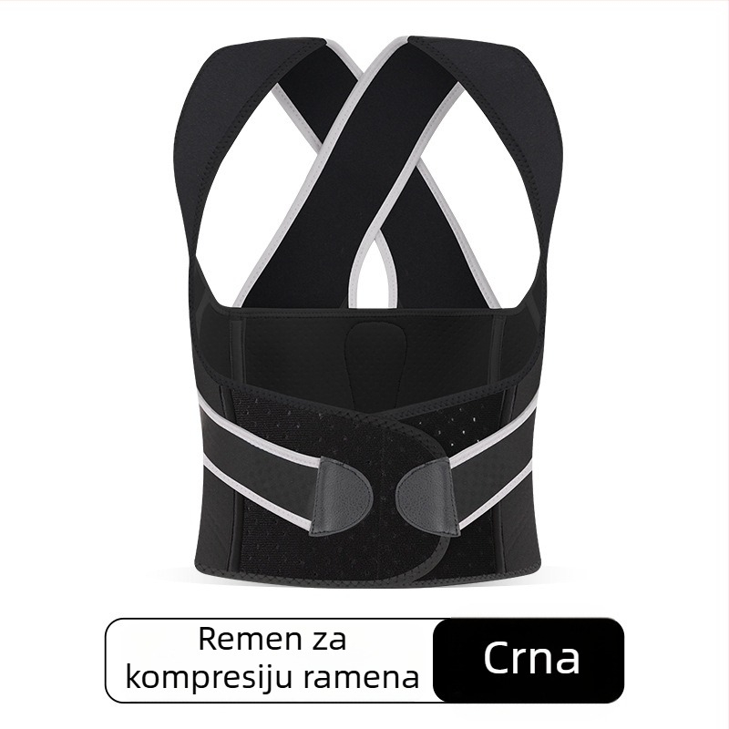 Stražnjak za držanje tijela s otvaranjem ramena i podrškom prsa, nevidljiv i prozračan, netkani materijal, mogućnost prilagodbe