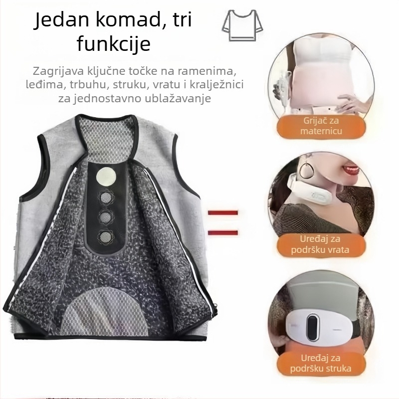 Dvostruko slojevita vesta – imitacija kašmira, zimska toplina, reljefna izrada, elegantan gradski stil, za poslovne sastanke