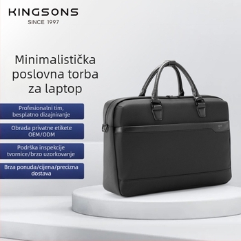 Muška poslovna torba za laptop, lagana poliesterska konstrukcija, zatvaranje zipom, kapacitet ispod 20 L, najlonska podstava, model 9926