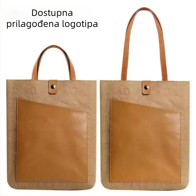 Torba za prijenosno računalo od Dupont papira, vodootporna i otporna na habanje, s mehanizmom zaključavanja, uklonjivom ručkom, unutarnjim pretincima za kartice