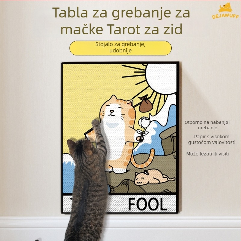 Drvena ploča za grebanje mačaka, jednostavan stil, 1 kom, marka Dejia wangfu