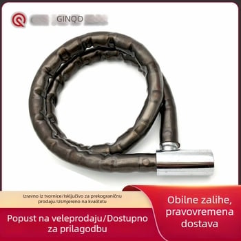 GK201.101 Zglobni lokot – Težak sigurnosni lokot za vrata i motocikle; Materijali: cinkova legura, željezo, PVC, PP; Marka: Ginqo Gold Ball Lock Industry; Težina: 820 g
