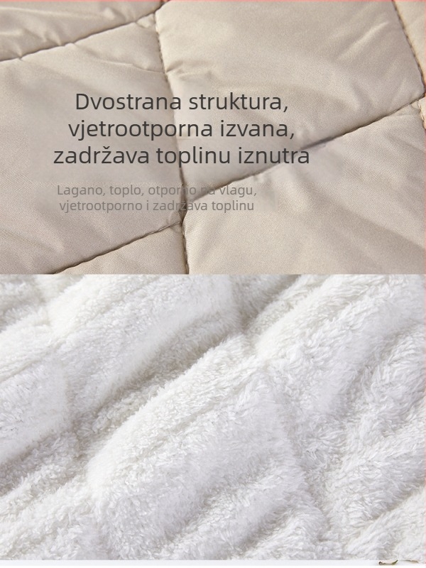 Ženska vesta od ovčjeg flisa s fleksi podstavom, V izrez, zatvaranje jednim gumbom, punjenje poliester-bavlna, ležeran kardigan stil